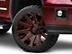 Fuel Wheels Contra Gloss Black with Red Tint 6-Lug Wheel; 22x10; -19mm Offset (14-18 Sierra 1500)