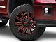 Fuel Wheels Contra Gloss Black with Red Tinted Clear 6-Lug Wheel; 20x10; -19mm Offset (14-18 Sierra 1500)