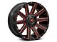 Fuel Wheels Contra Gloss Black with Red Tinted Clear 6-Lug Wheel; 20x10; -19mm Offset (14-18 Sierra 1500)