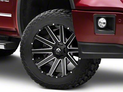 Fuel Wheels Contra Matte Black Milled 6-Lug Wheel; 20x9; 20mm Offset (14-18 Sierra 1500)