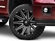 Fuel Wheels Contra Matte Black Milled 6-Lug Wheel; 22x10; -19mm Offset (14-18 Sierra 1500)