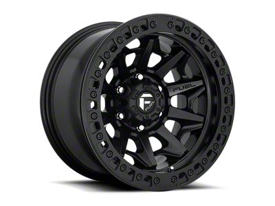 Fuel Wheels Covert Beadlock Matte Black 6-Lug Wheel; 17x9; -15mm Offset (14-18 Sierra 1500)