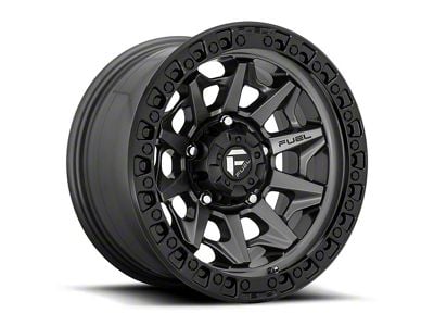 Fuel Wheels Covert Matte Gunmetal Black Bead Ring 6-Lug Wheel; 18x9; 20mm Offset (14-18 Sierra 1500)