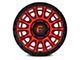 Fuel Wheels Cycle Candy Red with Black Ring 6-Lug Wheel; 20x9; 1mm Offset (14-18 Sierra 1500)