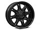 Fuel Wheels Darkstar Matte Black with Gloss Black Lip 6-Lug Wheel; 20x9; 1mm Offset (14-18 Sierra 1500)