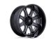 Fuel Wheels Darkstar Matte Gunmetal with Black Lip 6-Lug Wheel; 20x10; -18mm Offset (14-18 Sierra 1500)