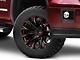 Fuel Wheels Flame Gloss Black Milled with Red Accents 6-Lug Wheel; 20x10; -18mm Offset (14-18 Sierra 1500)