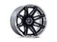 Fuel Wheels Fusion Forged Brawl Gloss Black Brushed Dark Tinted Clear 6-Lug Wheel; 22x10; -18mm Offset (14-18 Sierra 1500)