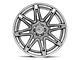 Fuel Wheels Fusion Forged Brawl Platinum with Chrome Lip 6-Lug Wheel; 22x10; -18mm Offset (14-18 Sierra 1500)