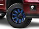 Fuel Wheels Hardline Gloss Black with Blue Tinted Clear 6-Lug Wheel; 20x9; 20mm Offset (14-18 Sierra 1500)