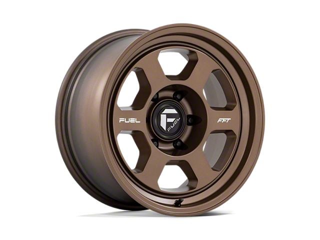 Fuel Wheels Hype Matte Bronze 6-Lug Wheel; 18x8.5; -10mm Offset (14-18 Sierra 1500)