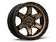 Fuel Wheels Kicker Matte Bronze with Black Bead Ring 6-Lug Wheel; 17x9; 1mm Offset (14-18 Sierra 1500)