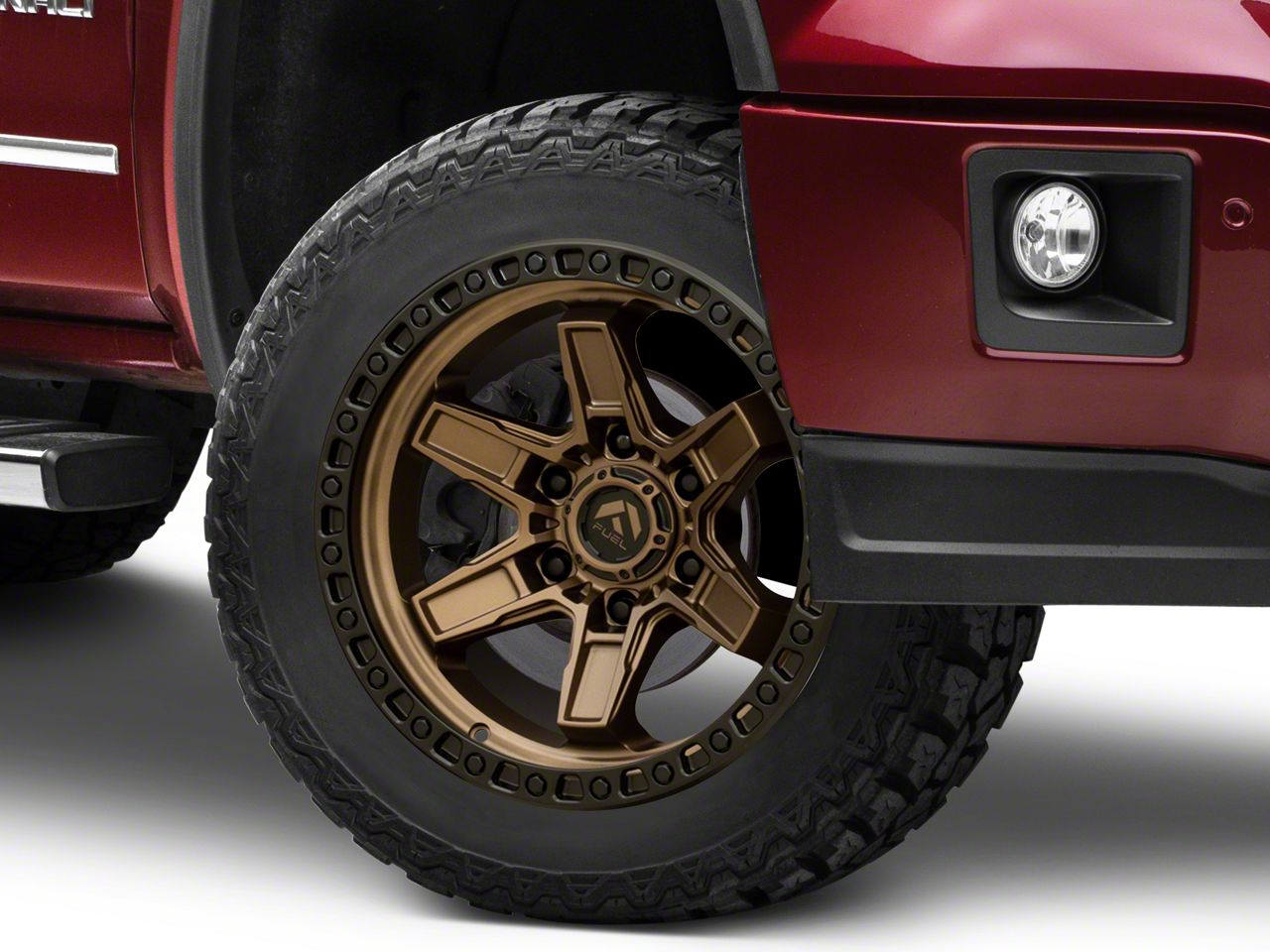 Fuel Wheels Sierra 1500 Kicker Matte Bronze With Black Bead Ring 6-Lug ...