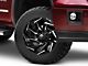 Fuel Wheels Reaction Gloss Black Milled 6-Lug Wheel; 24x12; -44mm Offset (14-18 Sierra 1500)