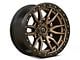 Fuel Wheels Rebel Matte Bronze with Black Bead Ring 6-Lug Wheel; 17x9; 1mm Offset (14-18 Sierra 1500)