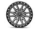 Fuel Wheels Rebel Matte Gunmetal with Black Bead Ring 6-Lug Wheel; 22x12; -44mm Offset (14-18 Sierra 1500)