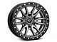 Fuel Wheels Rebel Matte Gunmetal with Black Bead Ring 6-Lug Wheel; 22x9; 20mm Offset (14-18 Sierra 1500)