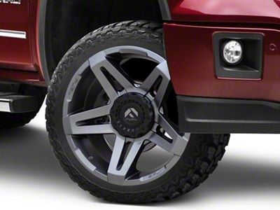 Fuel Wheels SFJ Matte Gunmetal 6-Lug Wheel; 22x14; -75mm Offset (14-18 Sierra 1500)