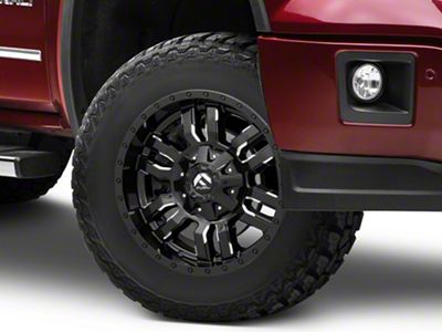 Fuel Wheels Sledge Gloss Black Milled 6-Lug Wheel; 18x9; 19mm Offset (14-18 Sierra 1500)