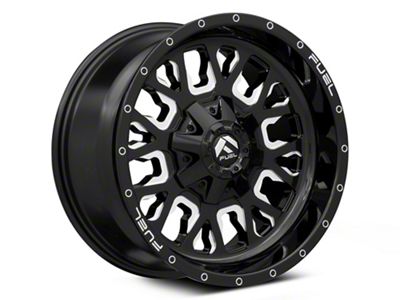 Fuel Wheels Stroke Gloss Black Milled 6-Lug Wheel; 18x9; 1mm Offset (14-18 Sierra 1500)