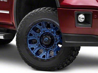 Fuel Wheels Traction Dark Blue with Black Ring 6-Lug Wheel; 20x10; -18mm Offset (14-18 Sierra 1500)