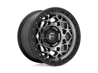 Fuel Wheels Unit Gunmetal with Matte Black Ring 6-Lug Wheel; 17x9; 1mm Offset (14-18 Sierra 1500)