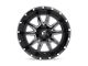 Fuel Wheels Vandal Gloss Black Milled 6-Lug Wheel; 20x9; 19mm Offset (14-18 Sierra 1500)