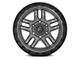 Fuel Wheels Ammo Matte Gunmetal with Black Bead Ring 6-Lug Wheel; 20x10; -18mm Offset (14-18 Silverado 1500)