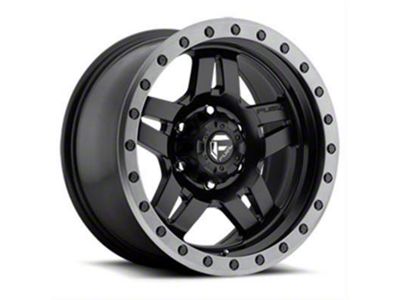 Fuel Wheels Anza Matte Black with Gunmetal Ring 6-Lug Wheel; 18x9; 19mm Offset (14-18 Silverado 1500)