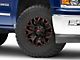 Fuel Wheels Assault Matte Black Red Milled 6-Lug Wheel; 17x8.5; 14mm Offset (14-18 Silverado 1500)