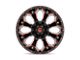 Fuel Wheels Assault Matte Black Red Milled 6-Lug Wheel; 22x12; -46mm Offset (14-18 Silverado 1500)