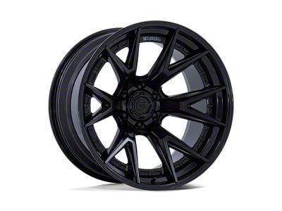 Fuel Wheels Fusion Forged Catalyst Matte Black with Gloss Black Lip 6-Lug Wheel; 22x10; -18mm Offset (14-18 Silverado 1500)
