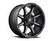 Fuel Wheels Coupler Matte Black Double Dark Tint 6-Lug Wheel; 18x9; 1mm Offset (14-18 Silverado 1500)