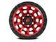 Fuel Wheels Covert Candy Red with Black Bead Ring 6-Lug Wheel; 18x9; 20mm Offset (14-18 Silverado 1500)