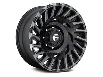 Fuel Wheels Cyclone Matte Machined Double Dark Tint 6-Lug Wheel; 18x9; -12mm Offset (14-18 Silverado 1500)