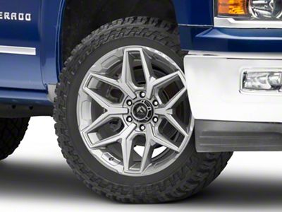 Fuel Wheels Flux Platinum 6-Lug Wheel; 22x10; -18mm Offset (14-18 Silverado 1500)