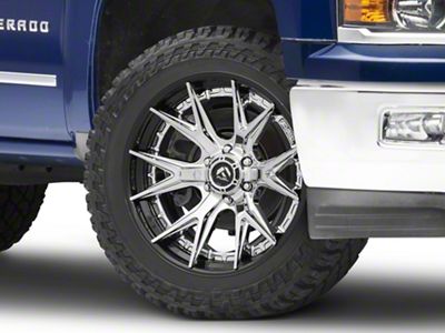 Fuel Wheels Fusion Forged Catalyst Chrome with Gloss Black Lip 6-Lug Wheel; 24x12; -44mm Offset (14-18 Silverado 1500)