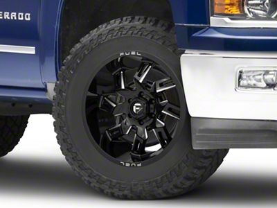 Fuel Wheels Lockdown Gloss Black Milled 6-Lug Wheel; 20x10; -18mm Offset (14-18 Silverado 1500)