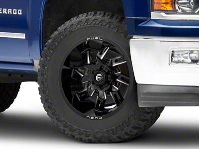 Fuel Wheels Lockdown Gloss Black Milled 6-Lug Wheel; 20x9; 1mm Offset (14-18 Silverado 1500)