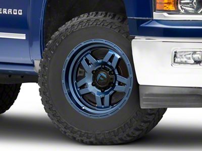 Fuel Wheels Oxide Dark Blue 6-Lug Wheel; 18x9; -12mm Offset (14-18 Silverado 1500)