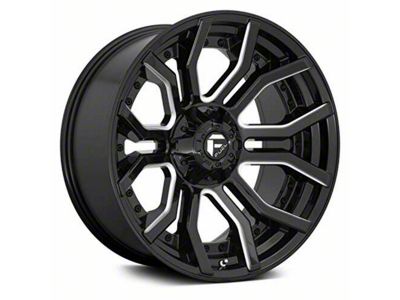Fuel Wheels Rage Gloss Black Milled 6-Lug Wheel; 24x12; -44mm Offset (14-18 Silverado 1500)