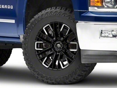 Fuel Wheels Rebar Gloss Black Milled 6-Lug Wheel; 20x9; 20mm Offset (14-18 Silverado 1500)