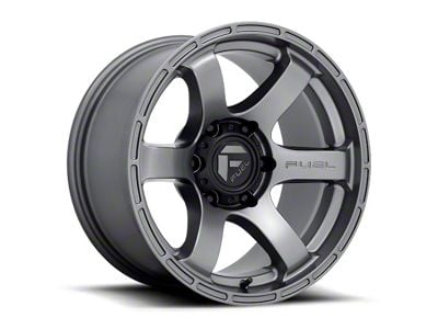 Fuel Wheels Rush Matte Gunmetal 6-Lug Wheel; 17x9; 1mm Offset (14-18 Silverado 1500)