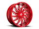 Fuel Wheels Saber Candy Red Milled 6-Lug Wheel; 20x9; 1mm Offset (14-18 Silverado 1500)