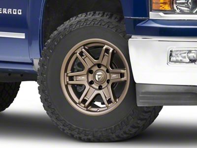 Fuel Wheels Slayer Matte Bronze 6-Lug Wheel; 18x8.5; 1mm Offset (14-18 Silverado 1500)