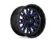 Fuel Wheels Stroke Gloss Black with Blue Tinted Clear 6-Lug Wheel; 18x9; 20mm Offset (14-18 Silverado 1500)