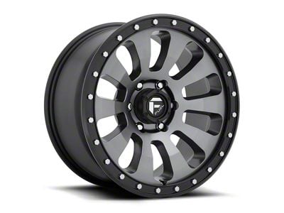 Fuel Wheels Tactic Matte Gunmetal with Black Bead Ring 6-Lug Wheel; 18x9; 1mm Offset (14-18 Silverado 1500)