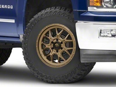 Fuel Wheels Tech Matte Bronze 6-Lug Wheel; 17x9; 1mm Offset (14-18 Silverado 1500)