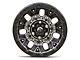 Fuel Wheels Traction Matte Gunmetal with Black Ring 6-Lug Wheel; 20x10; -18mm Offset (14-18 Silverado 1500)