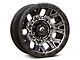 Fuel Wheels Traction Matte Gunmetal with Black Ring 6-Lug Wheel; 20x10; -18mm Offset (14-18 Silverado 1500)